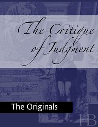 表紙画像: The Critique of Judgment