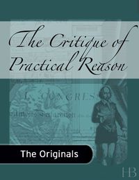 Cover image: The Critique of Practical Reason