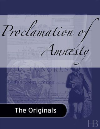 Omslagafbeelding: Proclamation of Amnesty
