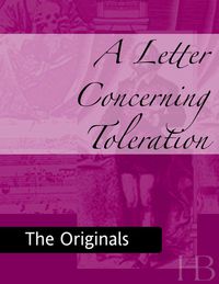 Omslagafbeelding: A Letter Concerning Toleration