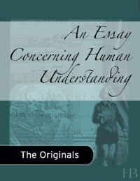 Cover image: An Essay Concerning Human Understanding