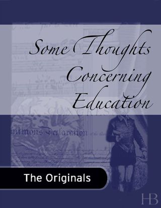 Cover image: Some Thoughts Concerning Education