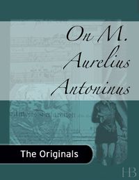 Immagine di copertina: On M. Aurelius Antoninus