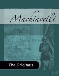 Cover image: Machiavelli