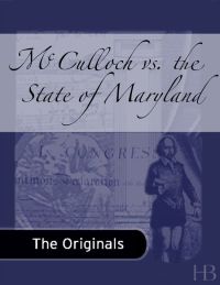 Cover image: McCulloch vs. the State of Maryland