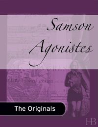 Cover image: Samson Agonistes