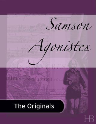 Imagen de portada: Samson Agonistes