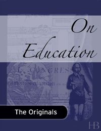 Cover image: On Education