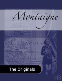 Cover image: Montaigne