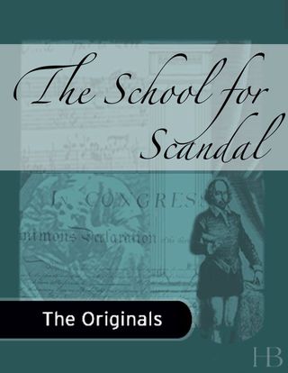 Omslagafbeelding: The School for Scandal