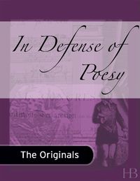 Cover image: In Defense of Poesy