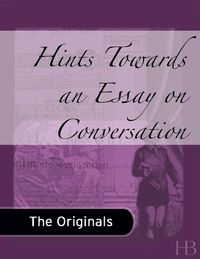Cover image: Hints Towards an Essay on Conversation