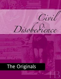 Cover image: Civil Disobedience