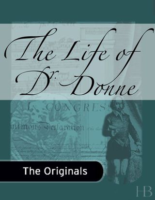 Cover image: The Life of Dr. Donne