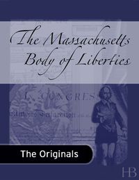 Cover image: The Massachusetts Body of Liberties