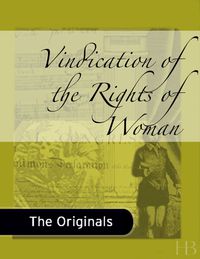 Cover image: Vindication of the Rights of Woman