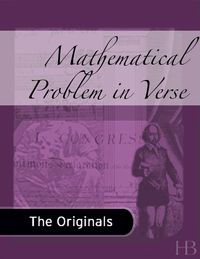 Cover image: Mathematical Problem in Verse