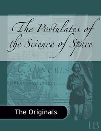 Cover image: The Postulates of the Science of Space