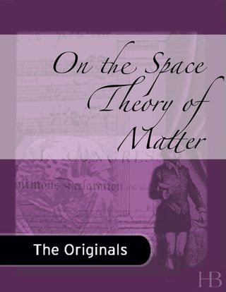 Cover image: On the Space Theory of Matter