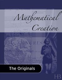 Cover image: Mathematical Creation