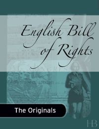 Omslagafbeelding: English Bill of Rights