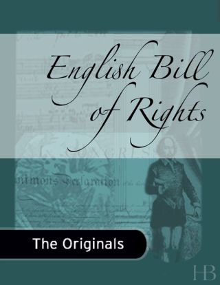 Cover image: English Bill of Rights