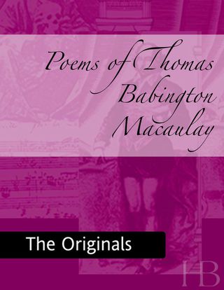 Cover image: Poems of Thomas Babington Macaulay