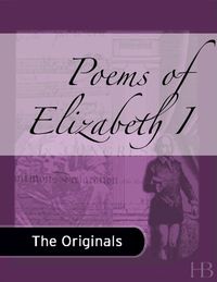 Cover image: Poems of Elizabeth I
