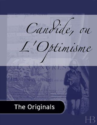 Cover image: Candide, ou L'Optimisme