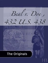 Cover image: Beal v. Doe , 432 U.S. 438