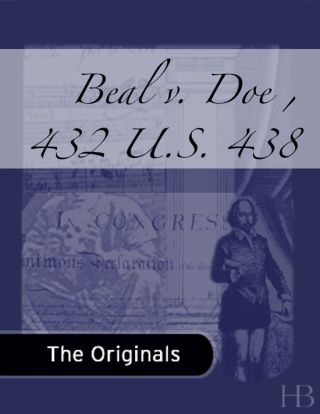 Omslagafbeelding: Beal v. Doe , 432 U.S. 438