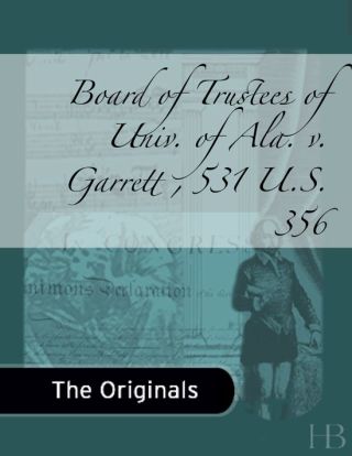 Immagine di copertina: Board of Trustees of Univ. of Ala. v. Garrett , 531 U.S. 356