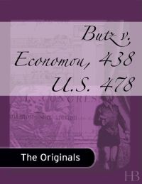 Cover image: Butz v. Economou, 438 U.S. 478
