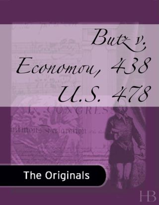 Immagine di copertina: Butz v. Economou, 438 U.S. 478