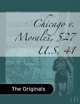 Omslagafbeelding: Chicago v. Morales, 527 U.S. 41