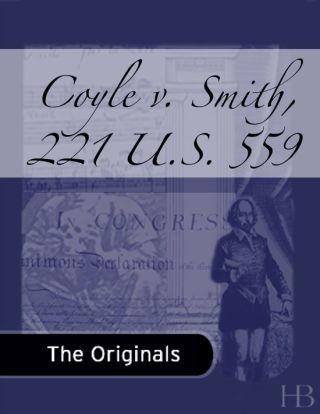 Omslagafbeelding: Coyle v. Smith, 221 U.S. 559