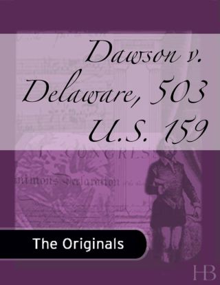 صورة الغلاف: Dawson v. Delaware, 503 U.S. 159