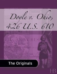 Cover image: Doyle v. Ohio, 426 U.S. 610