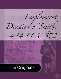 Omslagafbeelding: Employment Division v. Smith, 494 U.S. 872