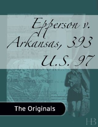 Omslagafbeelding: Epperson v. Arkansas, 393 U.S. 97