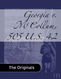 Omslagafbeelding: Georgia v. McCollum, 505 U.S. 42