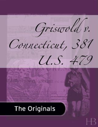صورة الغلاف: Griswold v. Connecticut, 381 U.S. 479