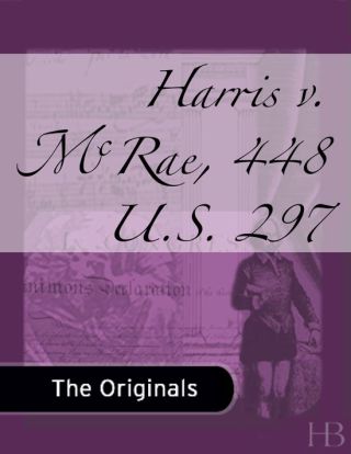 Imagen de portada: Harris v. McRae, 448 U.S. 297
