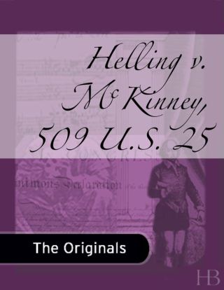 Imagen de portada: Helling v. McKinney, 509 U.S. 25