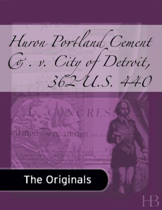 Cover image: Huron Portland Cement Co. v. City of Detroit, 362 U.S. 440