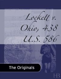 Cover image: Lockett v. Ohio, 438 U.S. 586