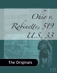 Cover image: Ohio v. Robinette, 519 U.S. 33