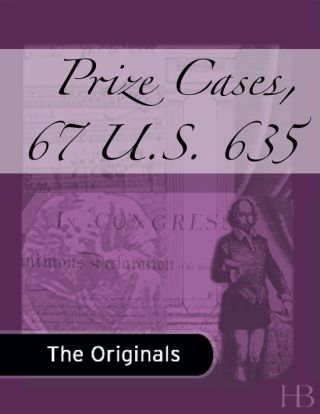 Cover image: Prize Cases, 67 U.S. 635