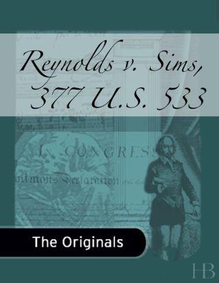 Imagen de portada: Reynolds v. Sims, 377 U.S. 533