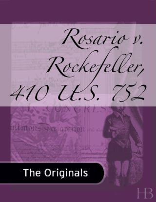 Imagen de portada: Rosario v. Rockefeller, 410 U.S. 752